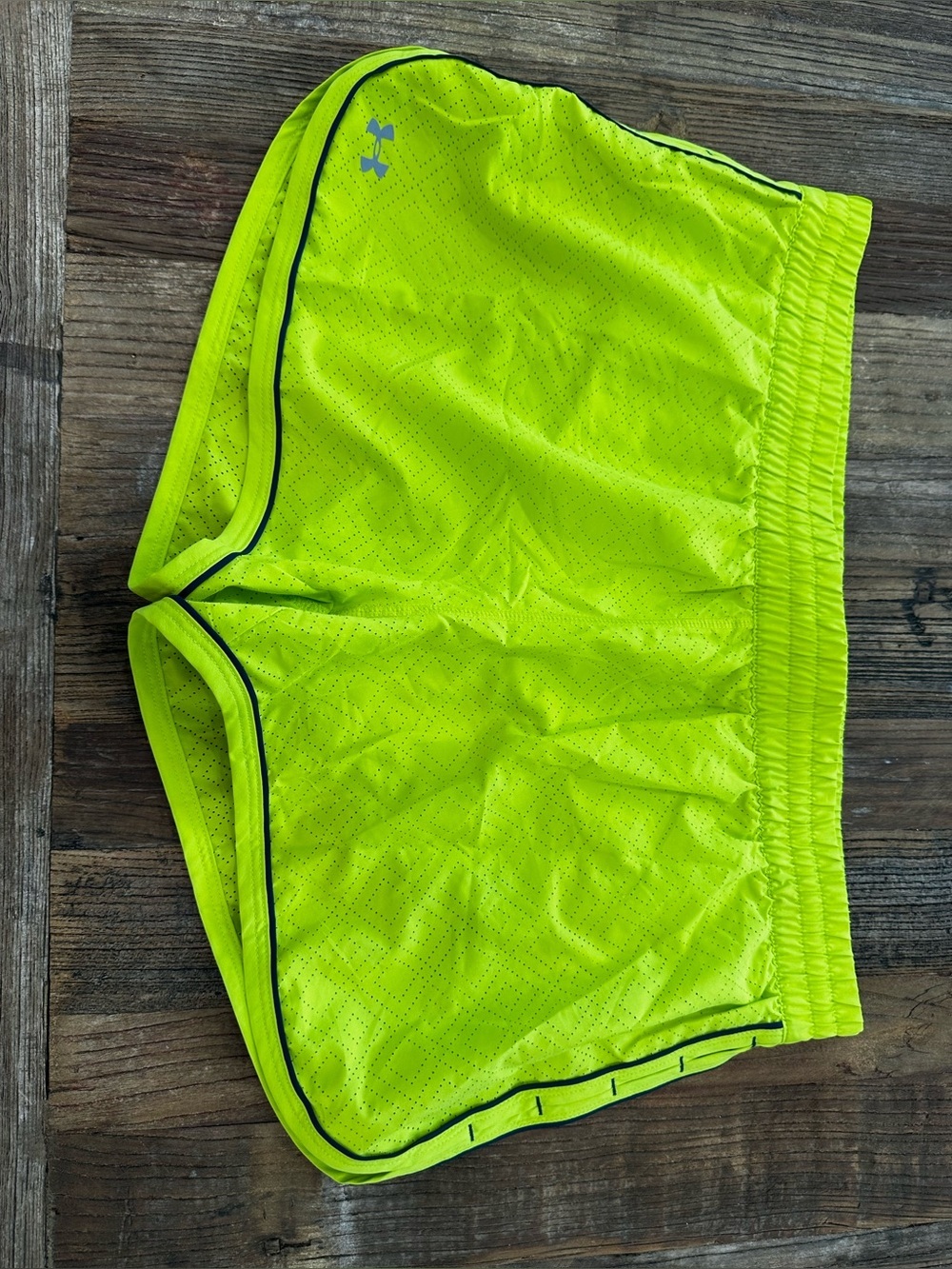 Under Armour High-Visibility Neon Yellow Running Shorts